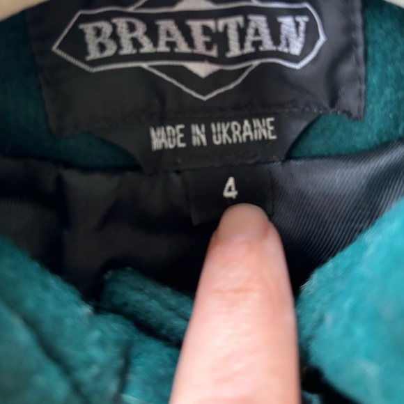 Vintage Braetan emerald green coat and hat set 4T - Picture 9 of 9